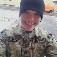 Vanessa Wishon in U.S. Army uniform